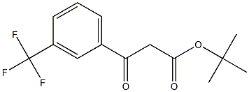 BETA-OXO-3-(TRIFLUOROMETHYL)-BENZENEPROPANOIC ACID 1,1-DIMETHYLETHYL ESTER Struktur