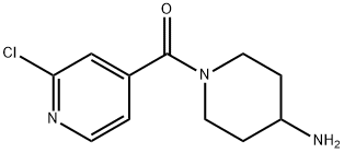 (4-AMINO-1-PIPERIDINYL)(2-CHLORO-4-PYRIDINYL)-METHANONE Struktur