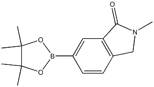 2-methyl-6-(4,4,5,5-tetramethyl-1,3,2-dioxaborolan-2-yl)isoindolin-1-one Struktur