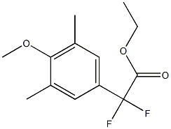 Ethyl Difluoro-(4-methoxy-3,5-dimethylphenyl)-acetate Struktur