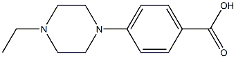 4-(4-ethylpiperazino)benzoic acid Struktur