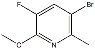 5-Bromo-6-methyl-2-methoxyfluoropyridine Struktur