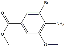 Methyl 4-amino-3-bromo-5-methoxybenzenecarboxylate Struktur