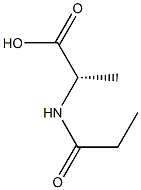 N-Propionylalanine Struktur