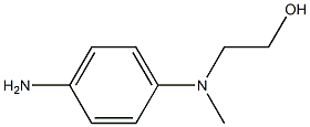 2-[4-Amino(methyl)anilino]-1-ethanol Struktur