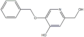 5-(Benzyloxy)-2-(hydroxymethyl)-4-pyridinol Struktur