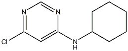 6-Chloro-N-cyclohexyl-4-pyrimidinamine Struktur