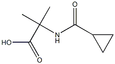 N-(Cyclopropylcarbonyl)-2-methylalanine Struktur