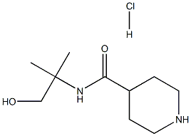 N-(2-Hydroxy-1,1-dimethylethyl)-4-piperidinecarboxamide hydrochloride Struktur