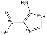 5-Aminoimidazole-4-carboxamide-13C,15N2 Struktur