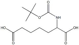 Boc-L-2-aminoheptanedioic acid Struktur