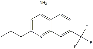 4-Amino-7-trifluoromethyl-2-propylquinoline Struktur