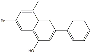 6-Bromo-8-methyl-2-phenylquinoline-4-ol Struktur