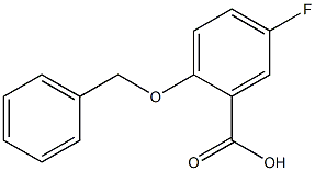 5-Fluoro-2-benzyloxybenzoic acid Struktur