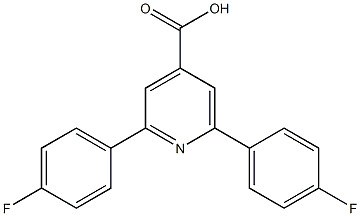 2,6-Bis(4-fluorophenyl)isonicotinic acid Struktur