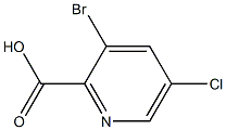 3-Bromo-5-chloro-2-pyridinecarboxylic acid Struktur