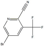 5-Bromo-2-cyano-3-(trifluoromethyl)pyridine Struktur