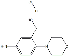 (5-amino-2-morpholinophenyl)methanol hydrochloride Struktur