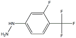 (3-fluoro-4-(trifluoromethyl)phenyl)hydrazine Struktur