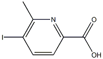 5-Iodo-6-methylpyridine-2-carboxylic acid Struktur