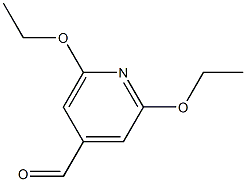 2,6-Diethoxypyridine-4-carboxaldehyde Struktur