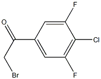 2-Bromo-1-(4-chloro-3,5-difluoro-phenyl)-ethanone Struktur