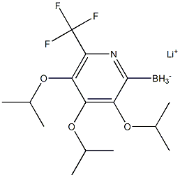 Lithium triisopropoxy(6-(trifluoromethyl)pyridin-2-yl)borate Struktur