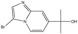 2-(3-bromoimidazo[1,2-a]pyridin-7-yl)propan-2-ol Struktur