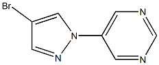 5-(4-bromo-1H-pyrazol-1-yl)pyrimidine Struktur