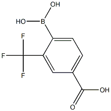 4-borono-3-(trifluoromethyl)benzoic acid Struktur