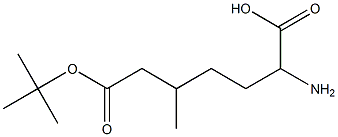 BOC-D-2-amino-5-methylhexanoic acid Struktur