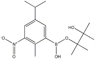 5-isopropyl-2-methyl-3-nitrophenylboronic acid pinacol ester Struktur