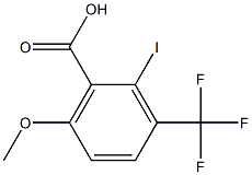 2-iodo-6-methoxy-3-(trifluoromethyl)benzoic acid Struktur