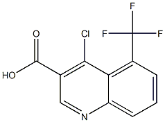 4-chloro-5-(trifluoromethyl)quinoline-3-carboxylic acid Struktur