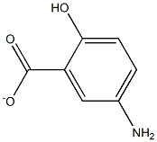 5-aminosalicylate Struktur