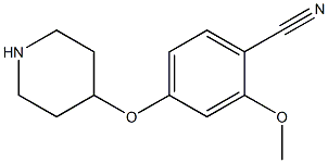 2-Methoxy-4-(piperidin-4-yloxy)-benzonitrile Struktur