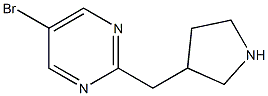 5-bromo-2-(pyrrolidin-3-ylmethyl)pyrimidine Struktur