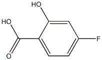 2-hydroxy-4-fluorobenzoic acid Struktur