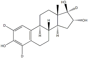 16a-Hydroxy-17b-estradiol-2,4,17-d3 Struktur