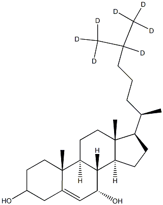 7a-Hydroxycholesterol-25,26,26,26,27,27,27-d7 Struktur