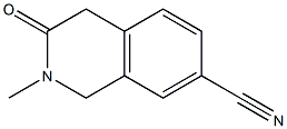 2-Methyl-3-oxo-1,2,3,4-tetrahydroisoquinoline-7-carbonitrile Struktur