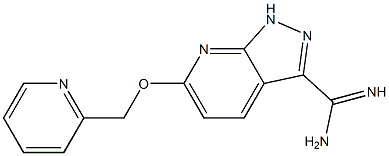 6-(pyridin-2-ylMethoxy)-1H-pyrazolo[3,4-b]pyridine-3-carboxiMidaMide Struktur