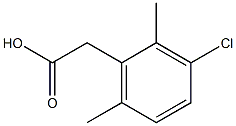 2,6-DiMethyl-3-chlorophenylacetic acid Struktur