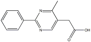 (4-Methyl-2-phenylpyriMidin-5-yl)-acetic acid Struktur