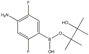 4-AMino-2,5-difluorobenzeneboronic acid pinacol ester, 96% Struktur