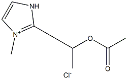 1-acetoxyethyl-3-methylimidazolium chloride Struktur