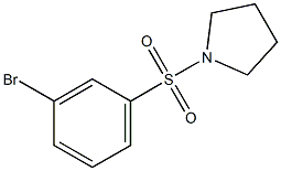 1-[(3-Bromobenzene)sulfonyl]pyrrolidine Struktur