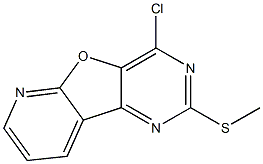 4-Chloro-2-(methylsulfanyl)pyrido[3',2':4,5]furo-[3,2-d]pyrimidine Struktur