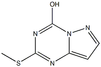 2-(Methylsulfanyl)pyrazolo[1,5-a][1,3,5]triazin-4-ol Struktur