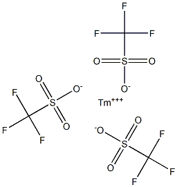 Thulium (III) trifluoromethanesulfonate, 98% (99.9%-Tm) (REO) (Thulium triflate) Struktur